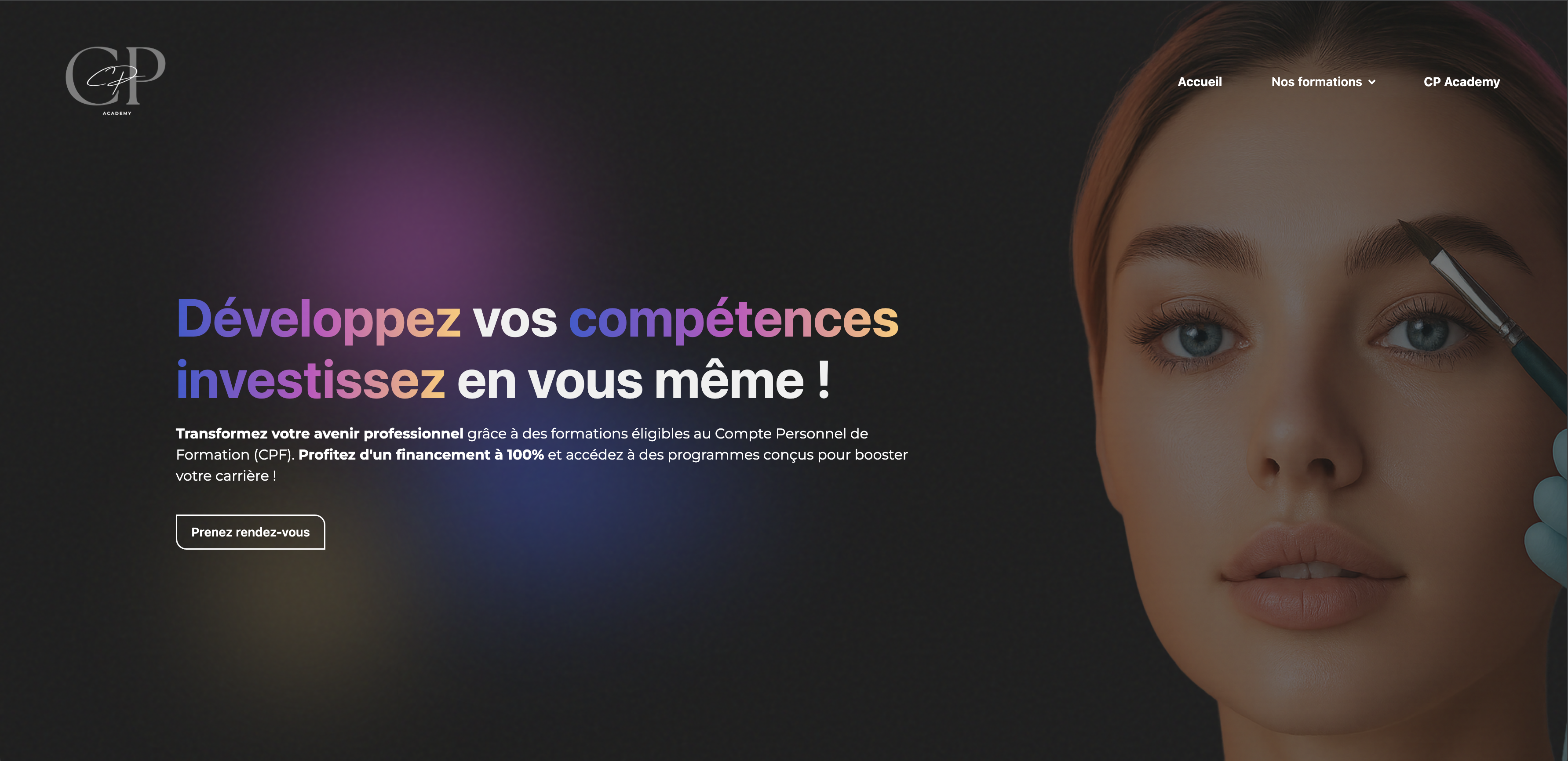 Projet CP Academy - Création site web