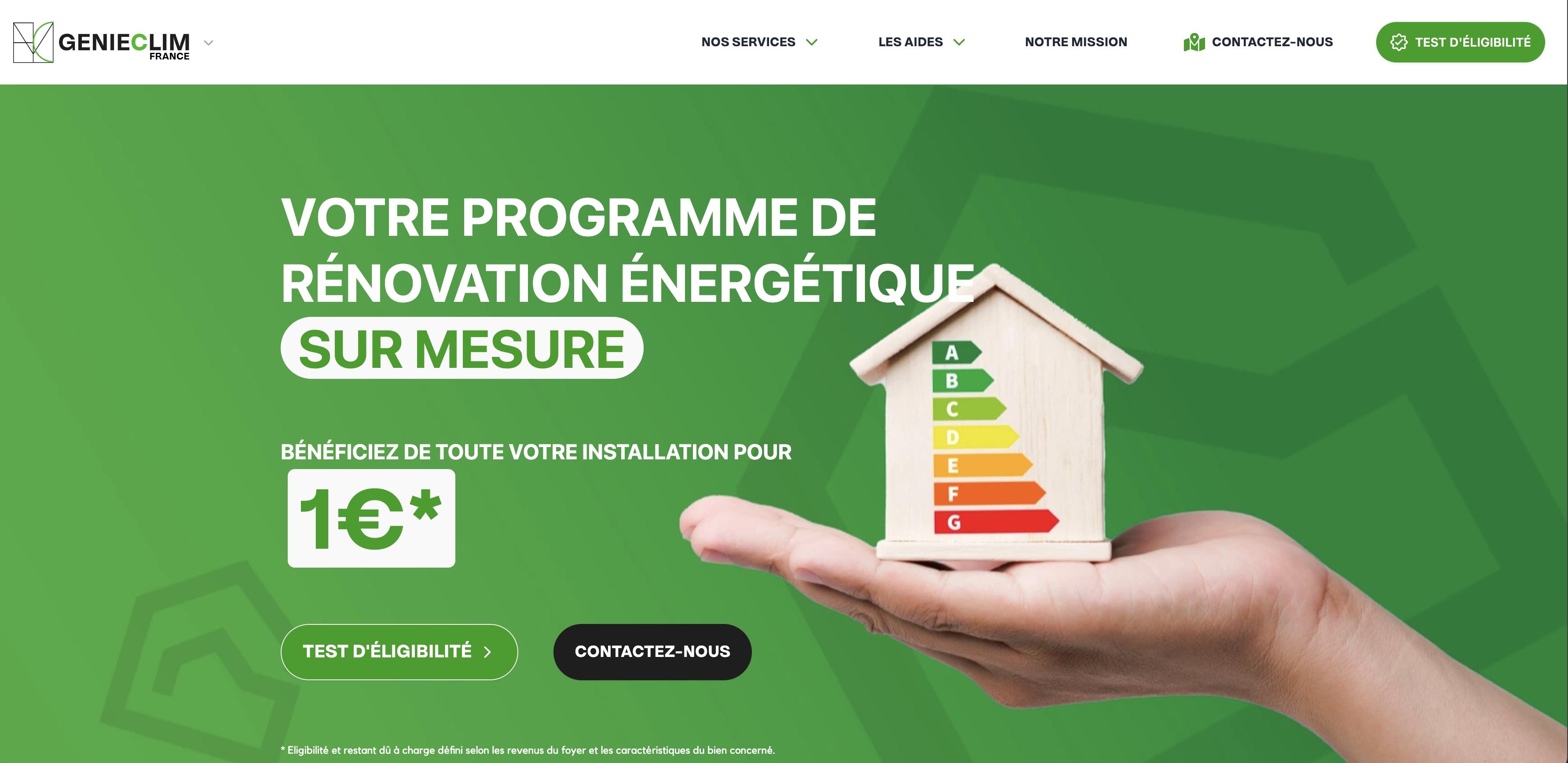 Projet GenieClim France - Création site web